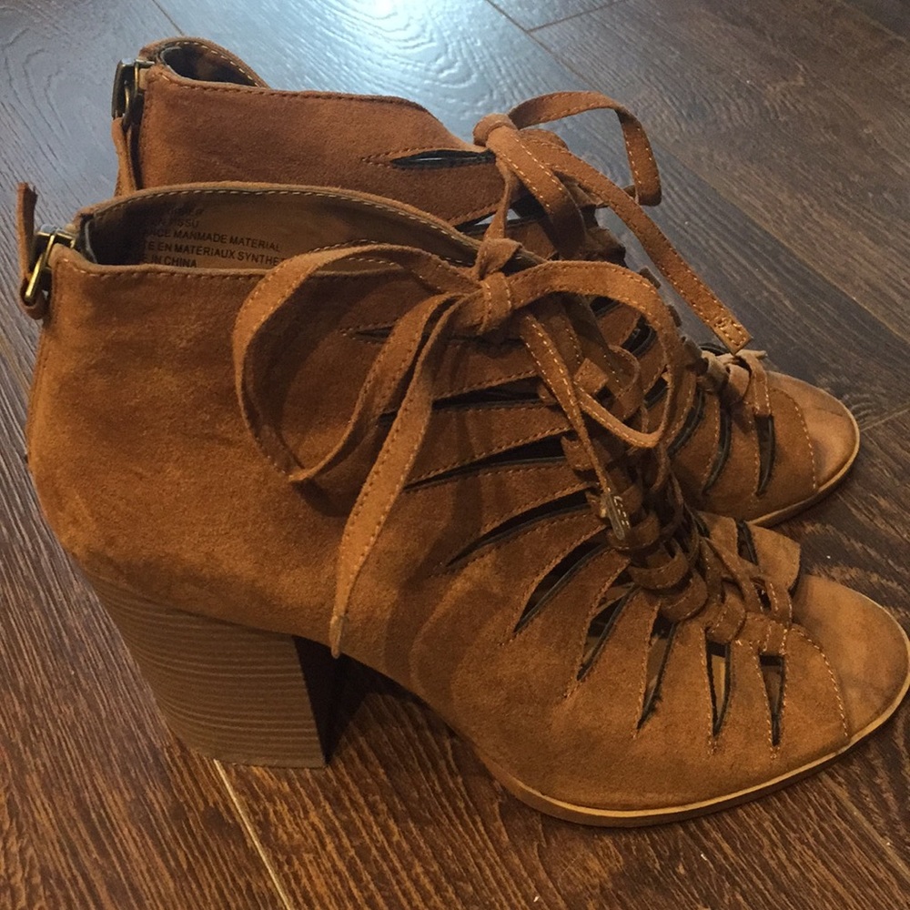 Suede Tan Booties